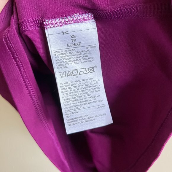 NEW gapfit halter neck exotic tank top built‎ in low impact bra removable… - Picture 6 of 8
